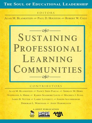 cover image of Sustaining Professional Learning Communities